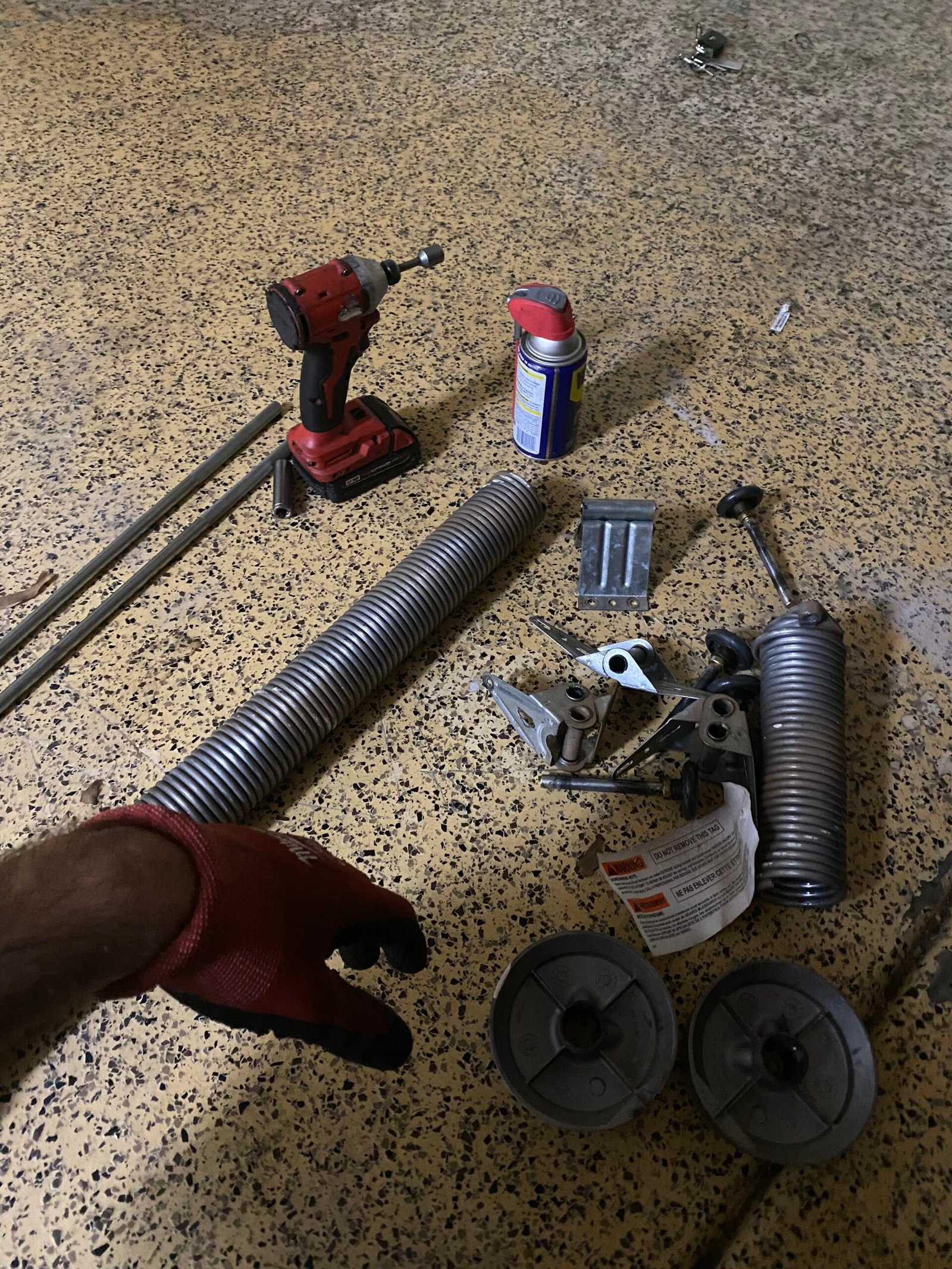 Residential garage door repair work for a Santa Clarita home