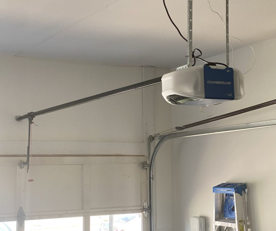Garage door opener installation for a residential garage door in Santa Clarita
