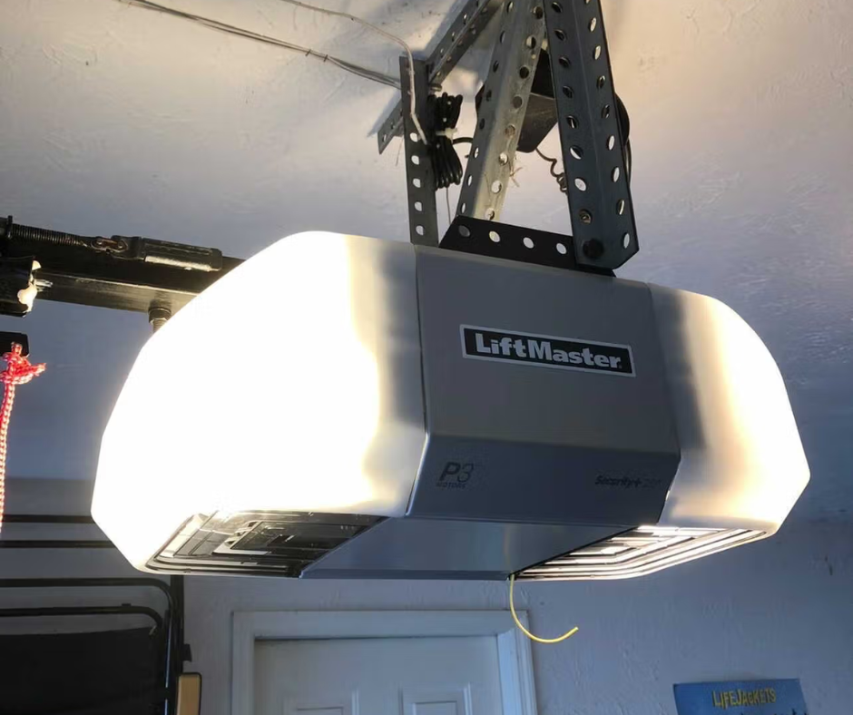Garage door opener repair service for a residential garage door near Santa Clarita