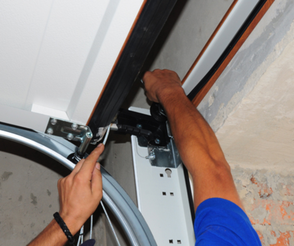 Garage door track adjustment for a residential garage door near Santa Clarita CA