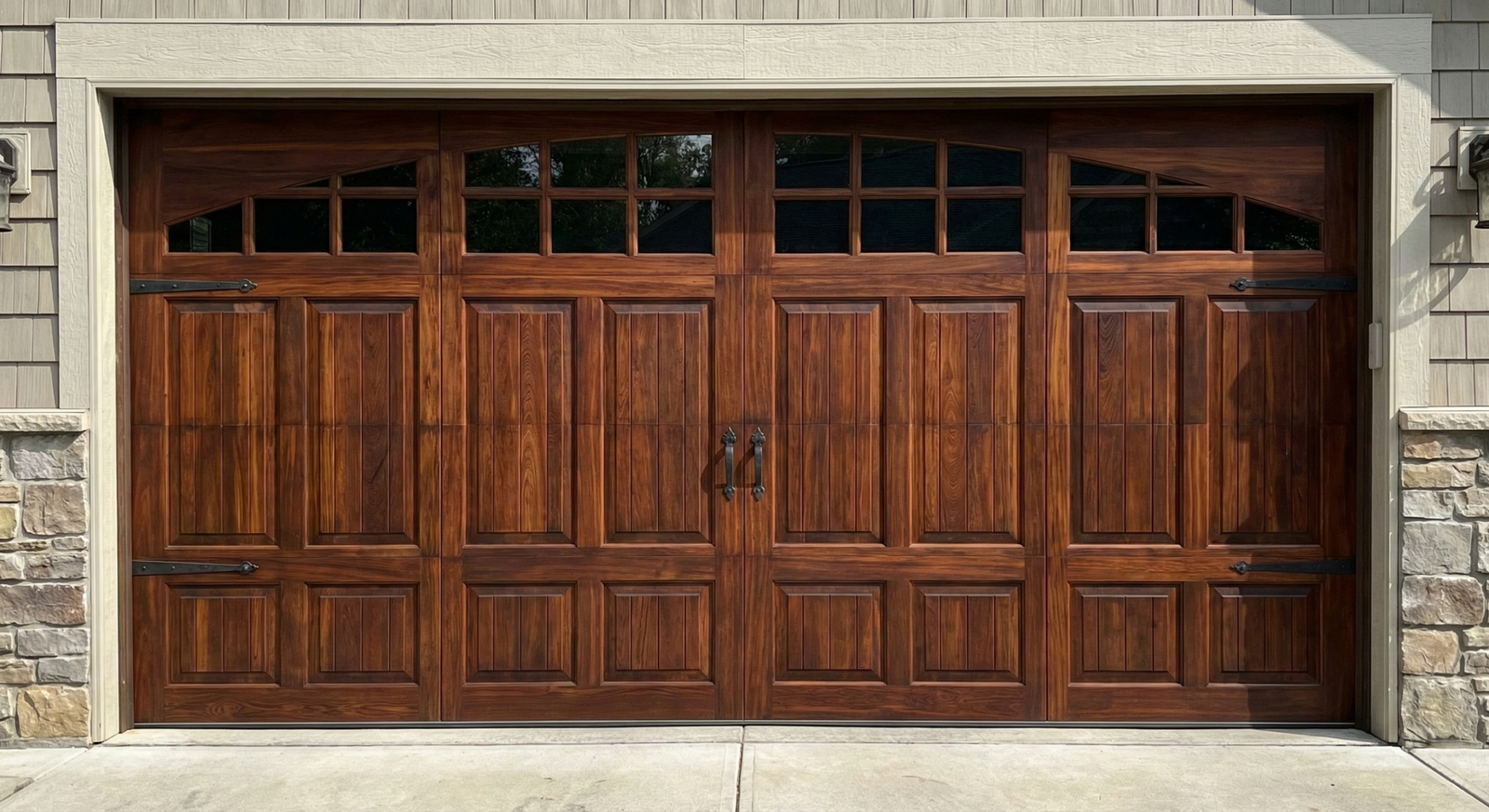 Custom Wood Garage Door Weight-Calibration in Stevenson Ranch