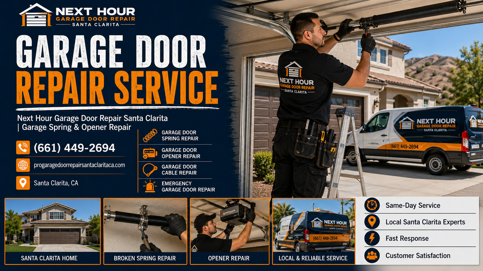 Garage door repair service Santa Clarita featured image for Next Hour Garage Door Repair Santa Clarita