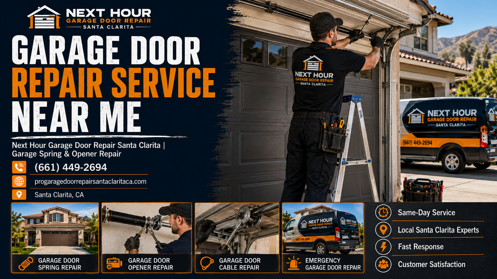 Garage door repair service near me Santa Clarita featured image for Next Hour Garage Door Repair Santa Clarita