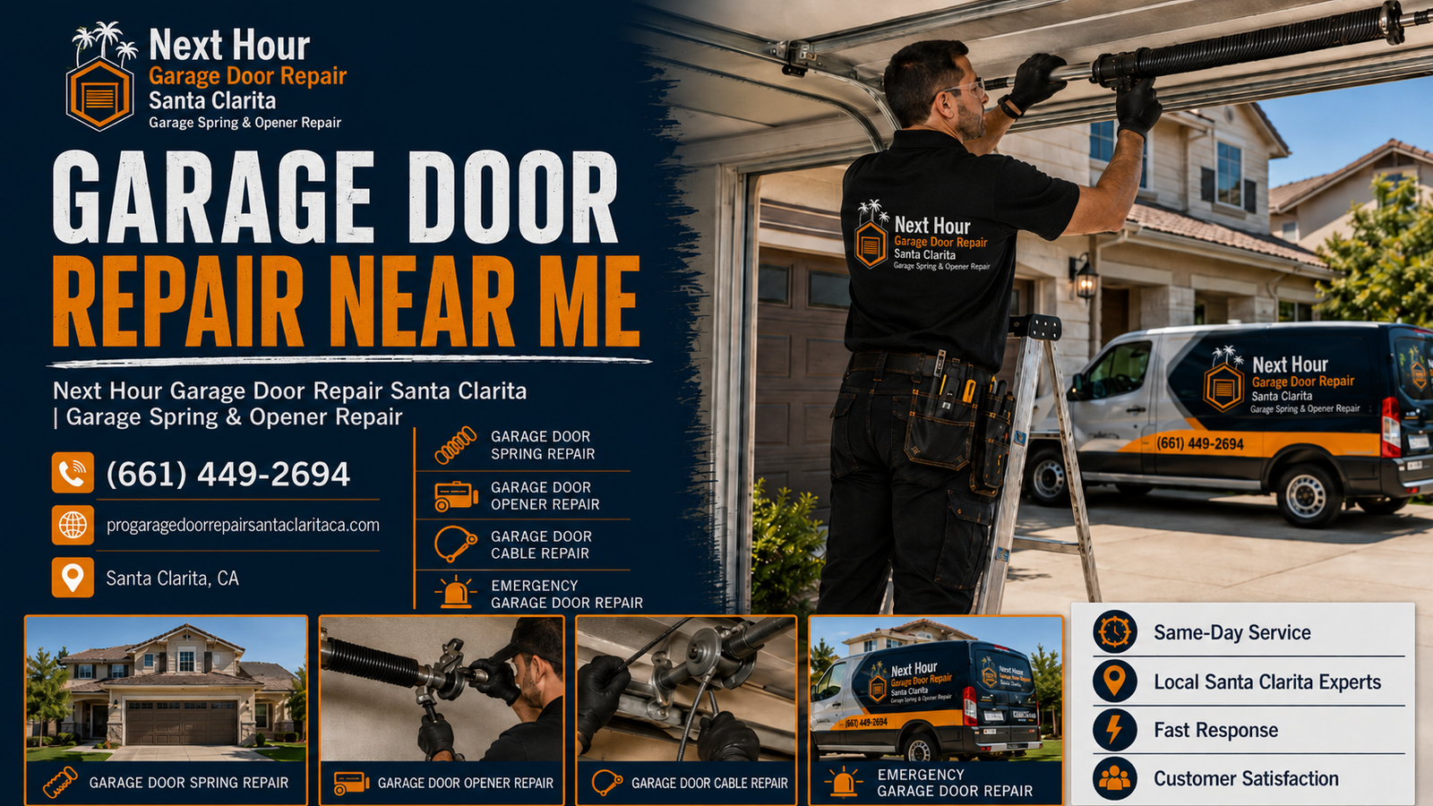 Garage door repair near me Santa Clarita featured image for Next Hour Garage Door Repair Santa Clarita