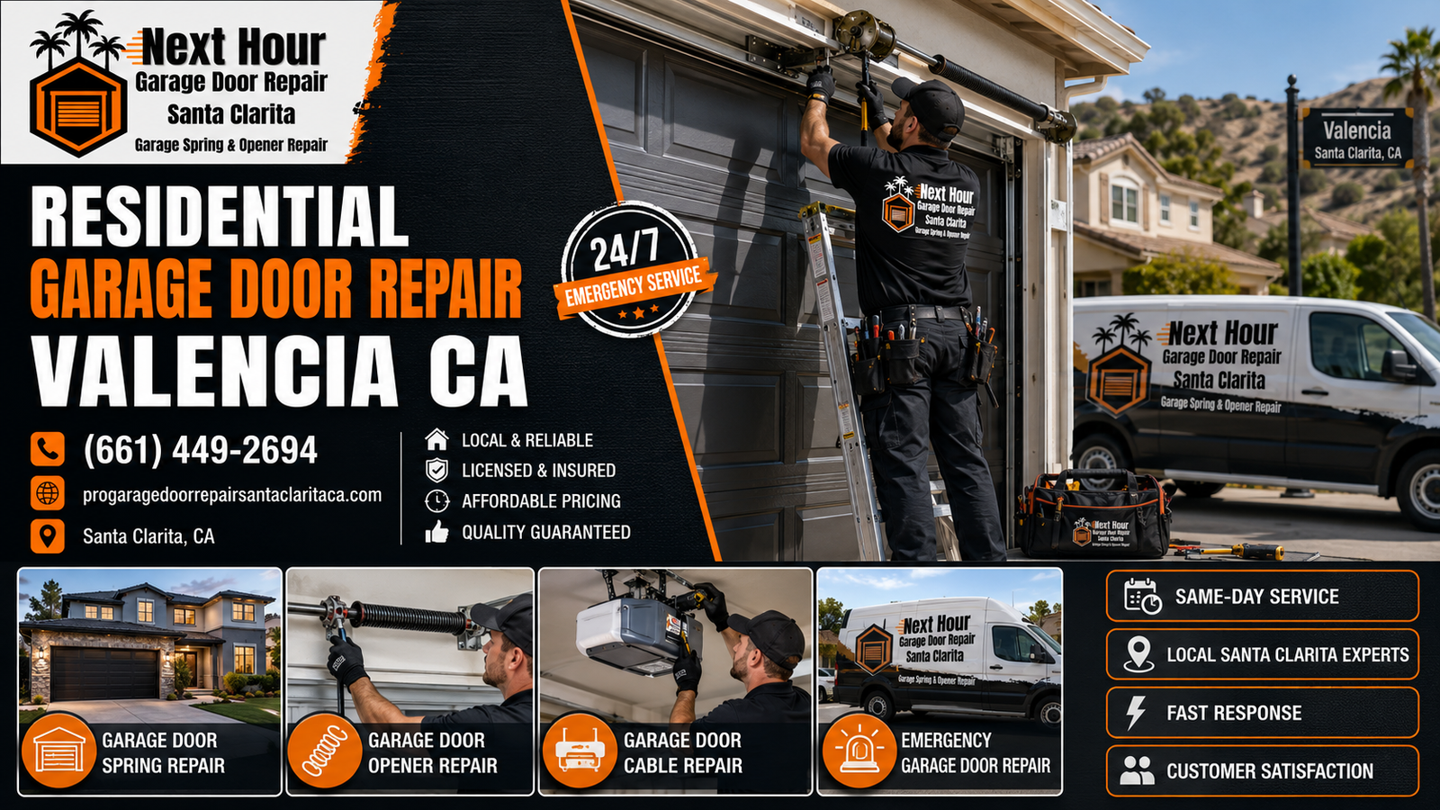 Residential garage door repair Valencia CA guide for homeowners needing local repair service