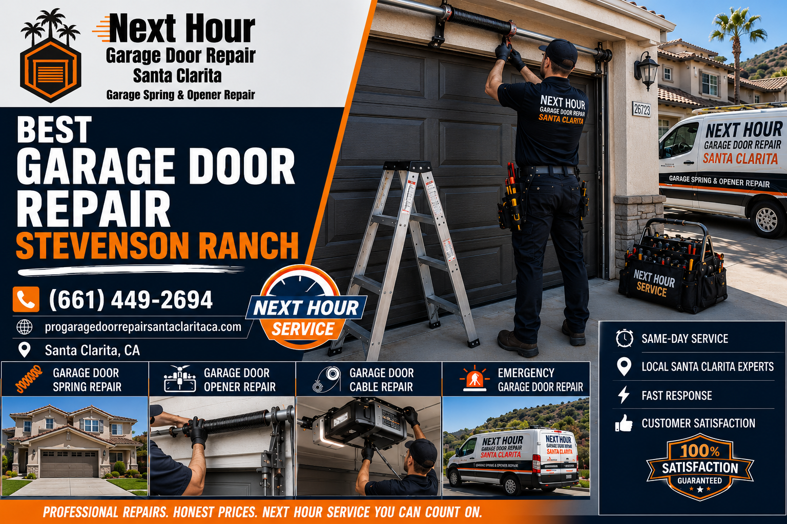 Stevenson Ranch homeowner guide for choosing a local residential garage door repair company