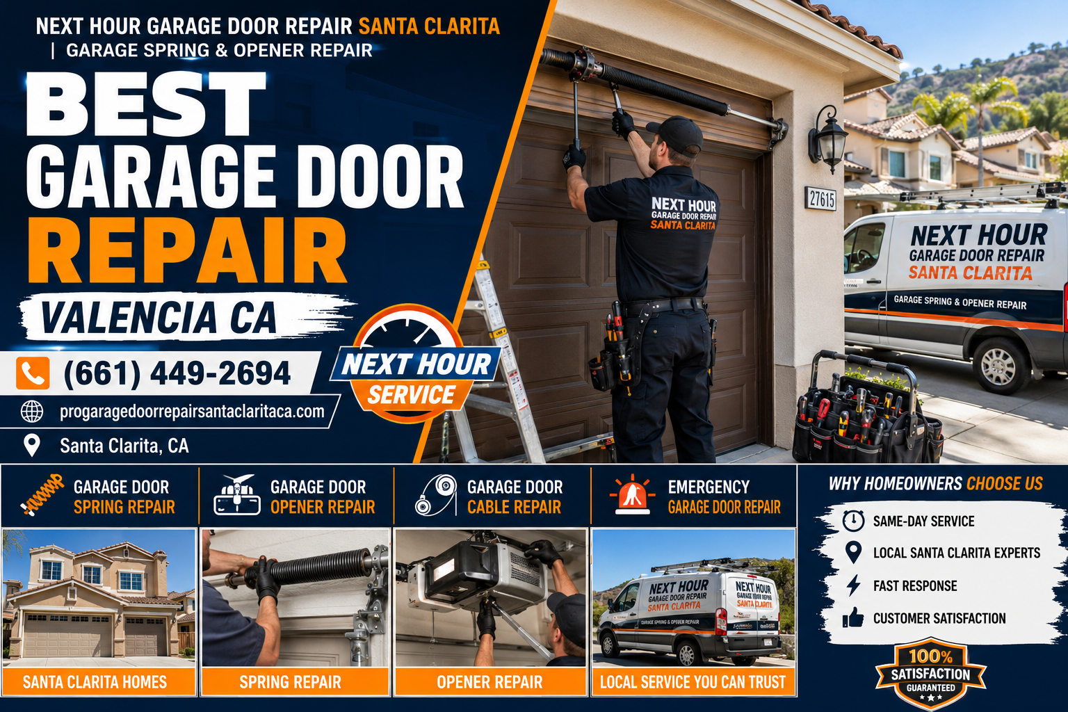 Best garage door repair Valencia CA guide for homeowners comparing local residential repair companies