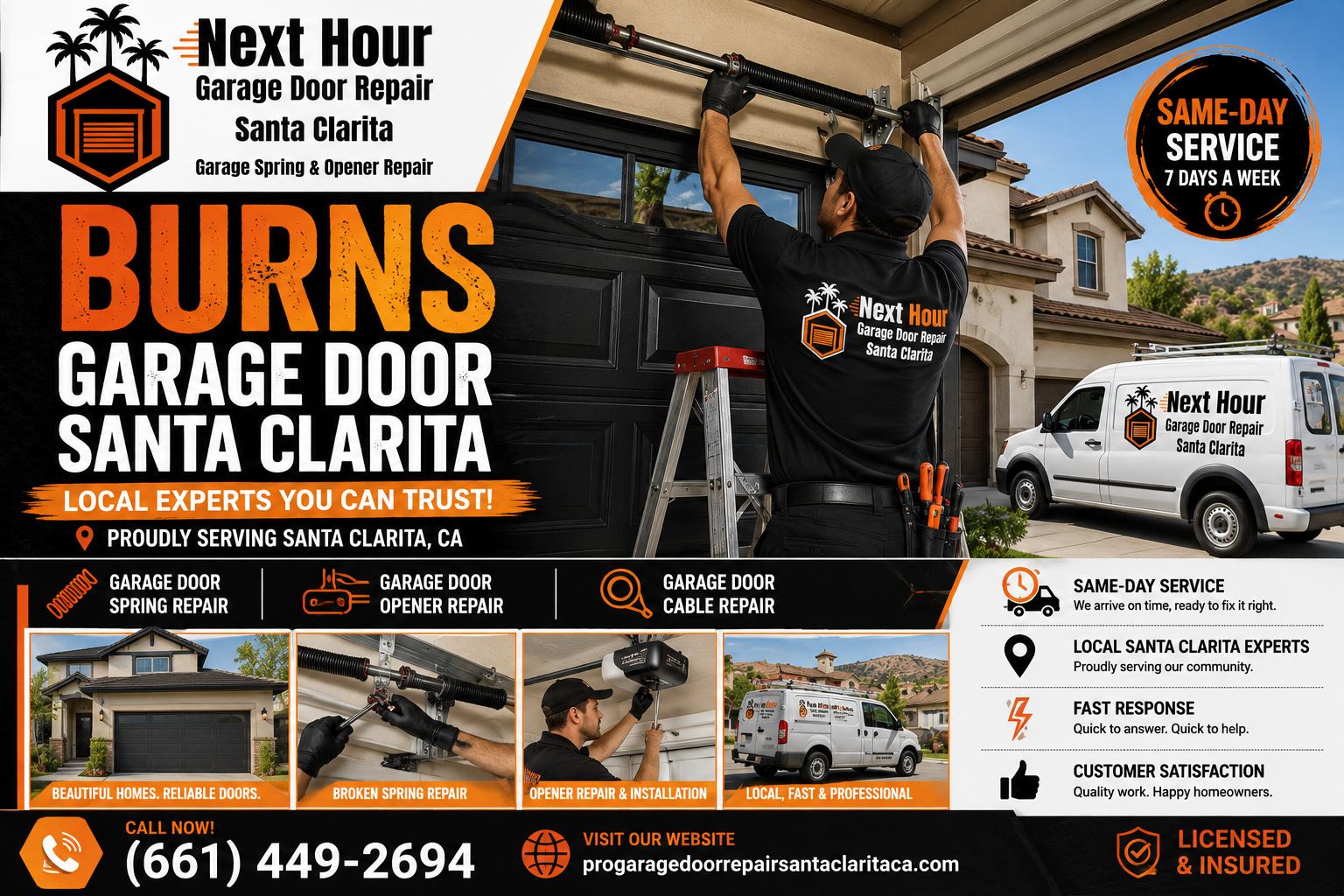 Burns Garage Door Santa Clarita search guide for homeowners comparing local garage door repair services