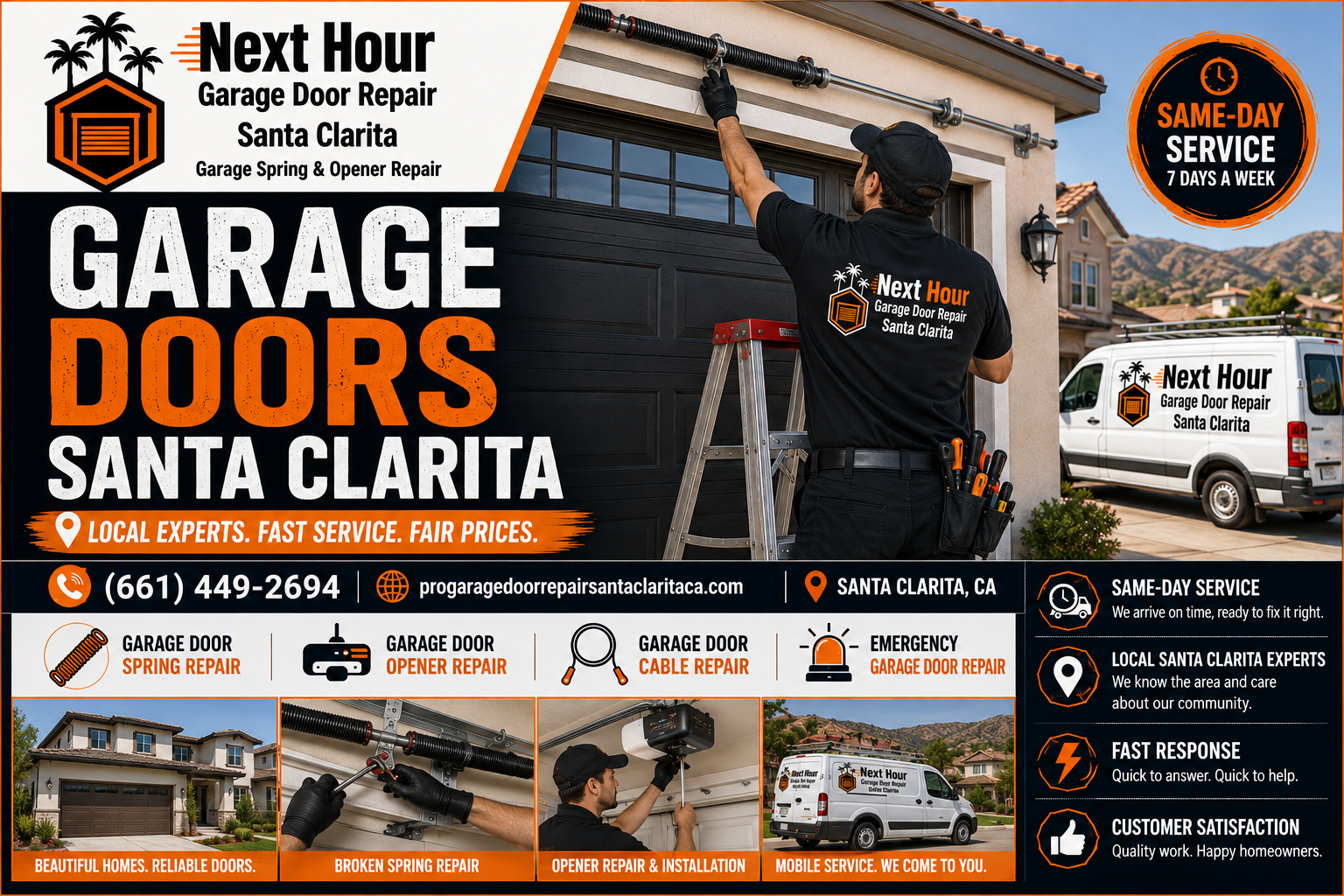 Garage doors Santa Clarita homeowner guide covering residential repair, installation and replacement
