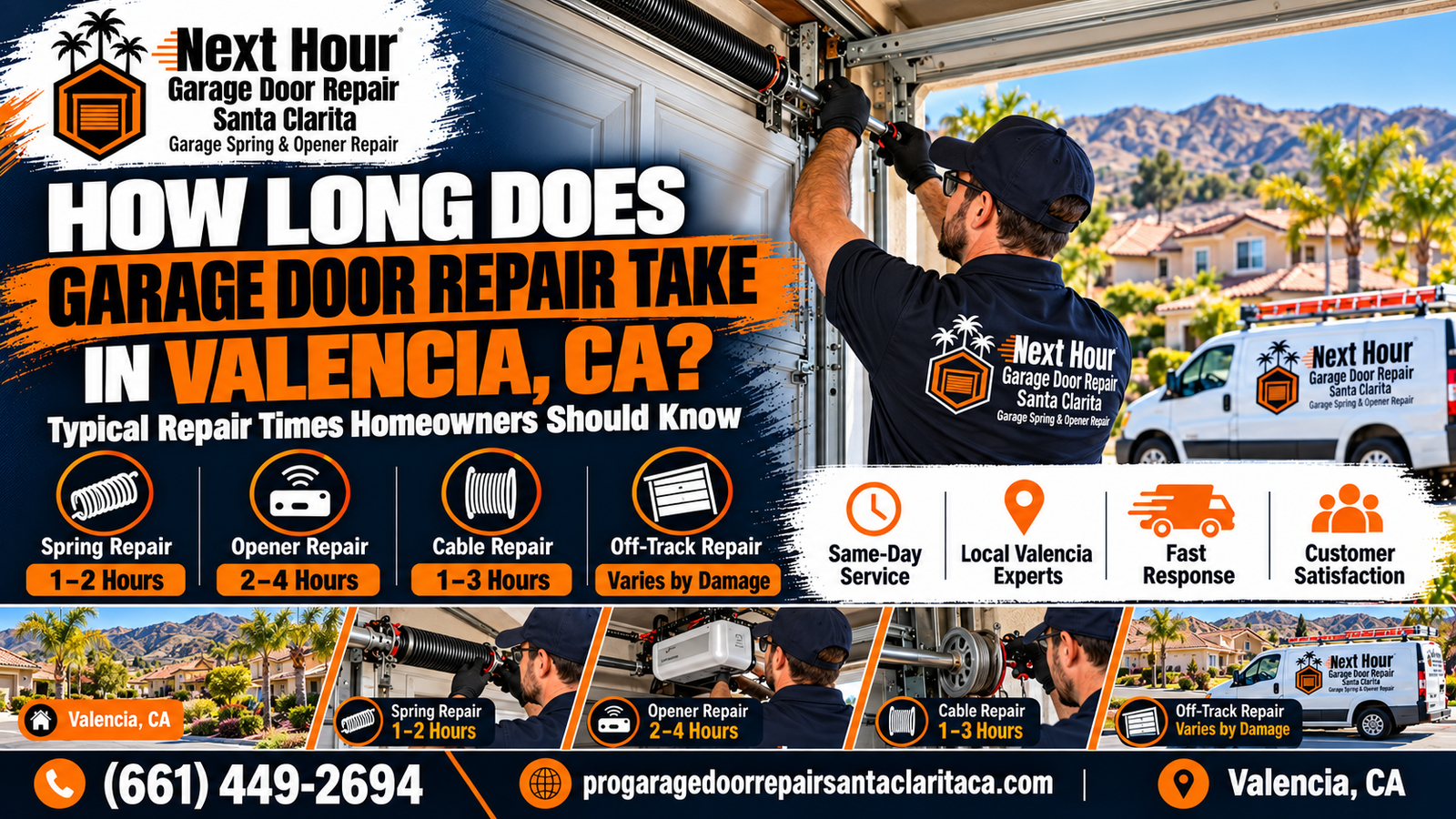 How Long Does Garage Door Repair Take in Valencia, CA?