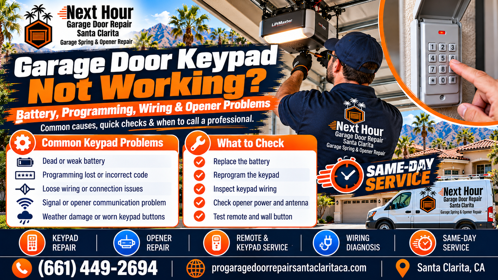 Garage Door Keypad Not Working Battery Programming Wiring and Opener Problems