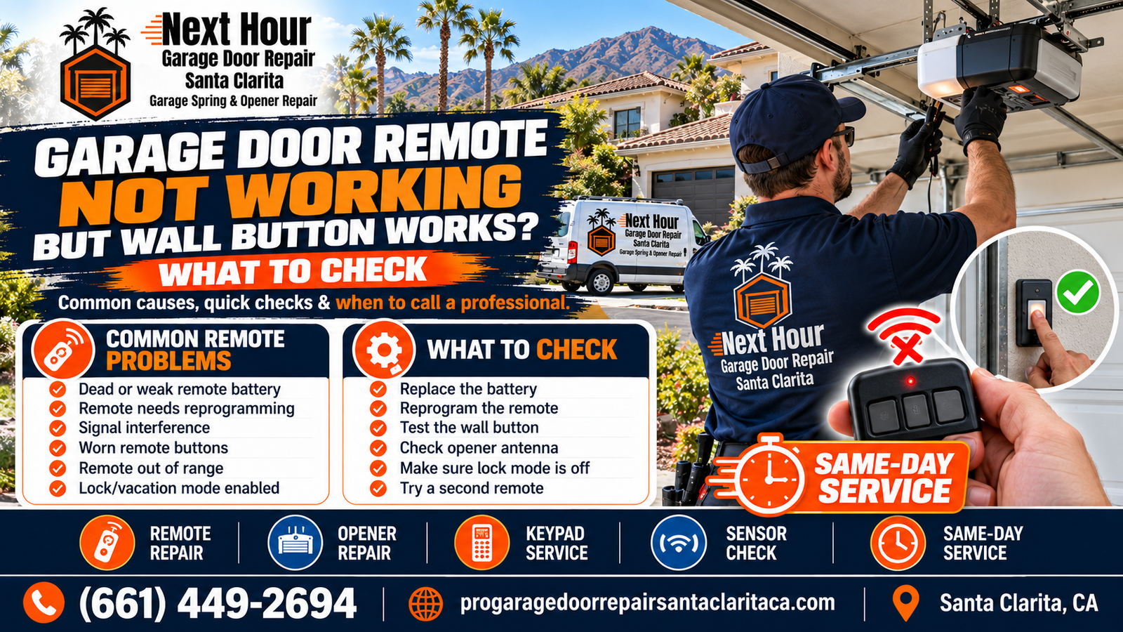Garage Door Remote Not Working but Wall Button Works What to Check