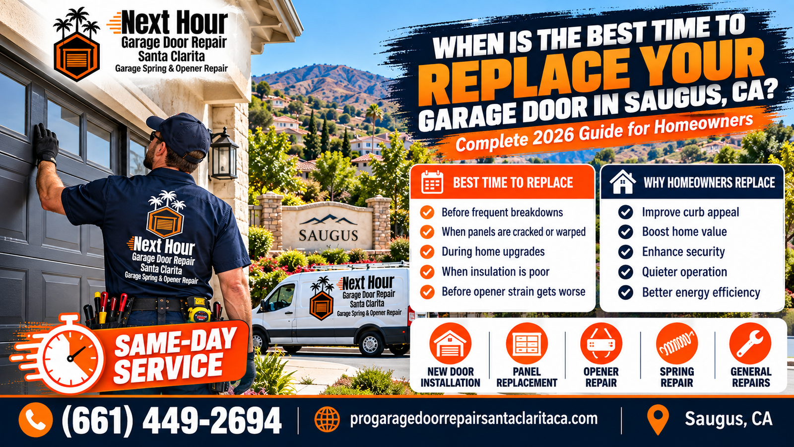 When Is the Best Time to Replace Your Garage Door in Saugus CA