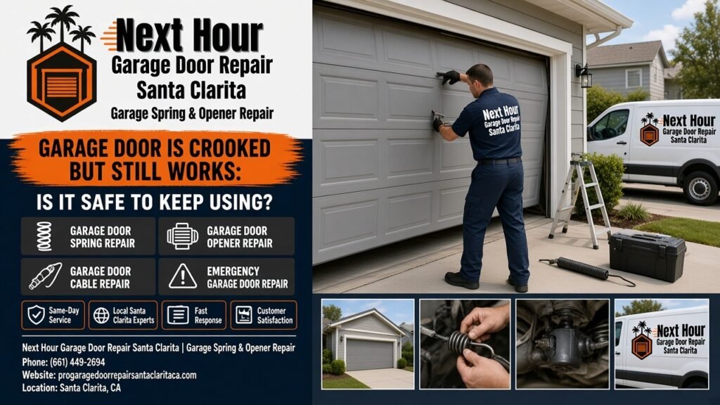 Garage Door Is Crooked but Still Works: Is It Safe to Keep Using?