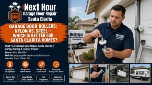 Garage Door Rollers: Nylon vs. Steel—Which Is Better for Santa Clarita Homes?